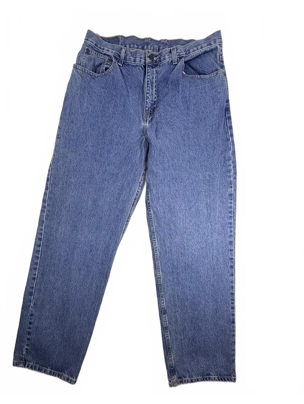 Arizona Jean Co Loose Fit Men’s Jeans 36x32 Blue 100% Cotton Straight Leg